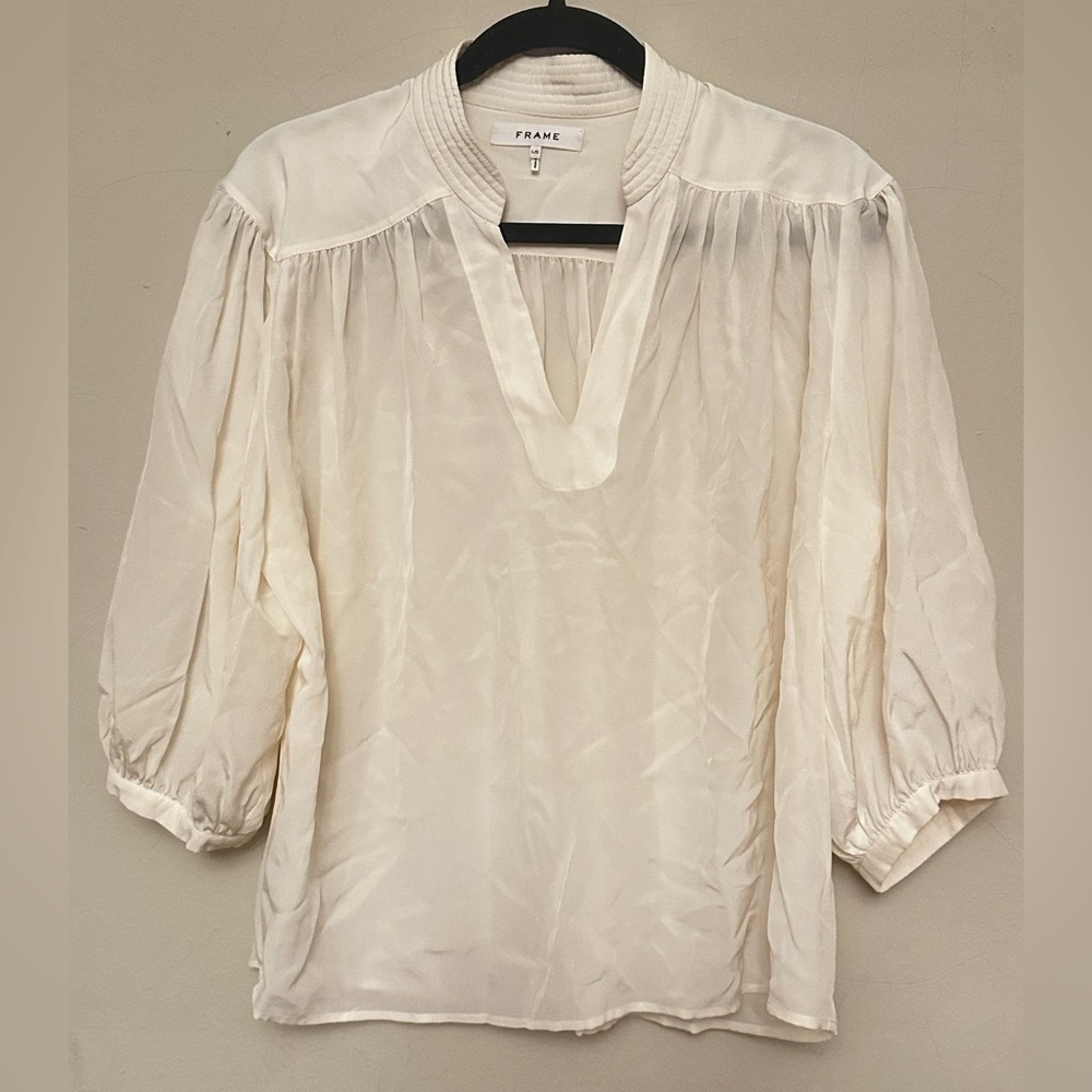 Frame Denim Women's Elegant White Blouse